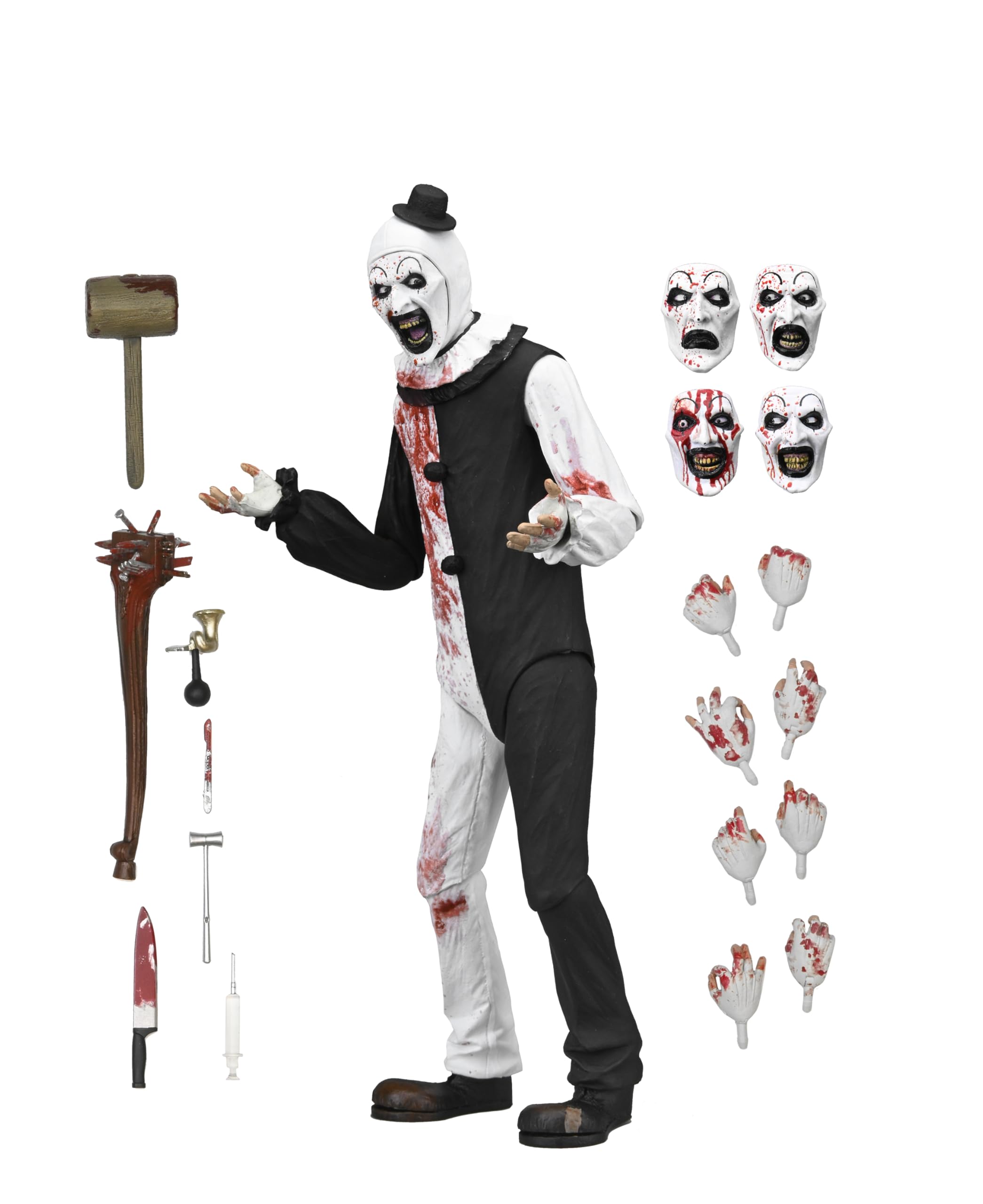 NECA Terrifier 2 Ultimate Art the Clown (Blood Splattered) 7-Inch Scale Action Figure