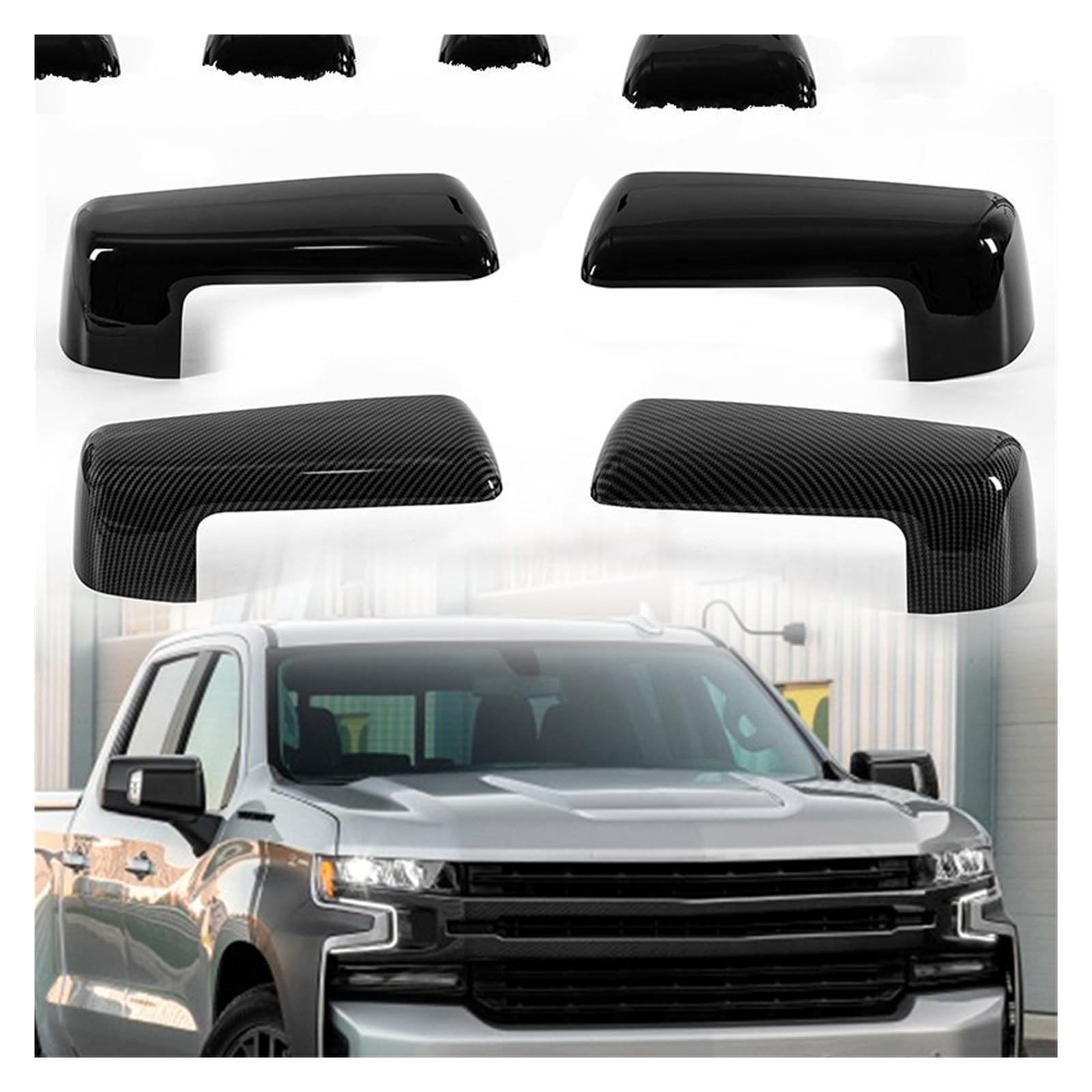 Par De Cubiertas De Espejo Retrovisor, Carcasa Protectora Cromada Mate, Aptas Para B7/NMS