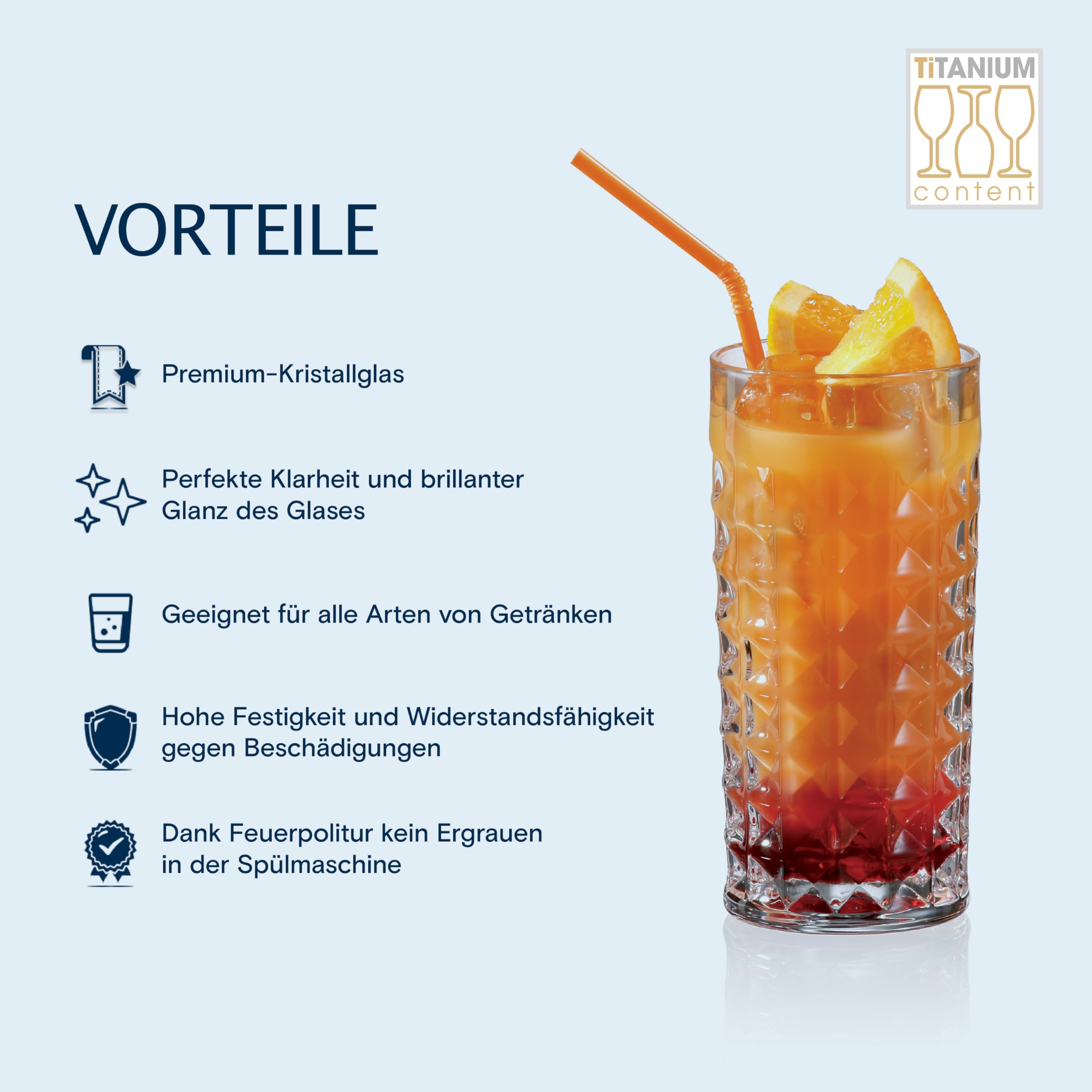 Crystal BOHEMIA Gläser-Set mit Wasserkaraffe – 1 L Glaskrug & 6 Trinkgläser je 260 ml, spülmaschinenfest, kratzfest & elegant – Kristallglas Set für Wasser, Longdrinks & Softdrinks