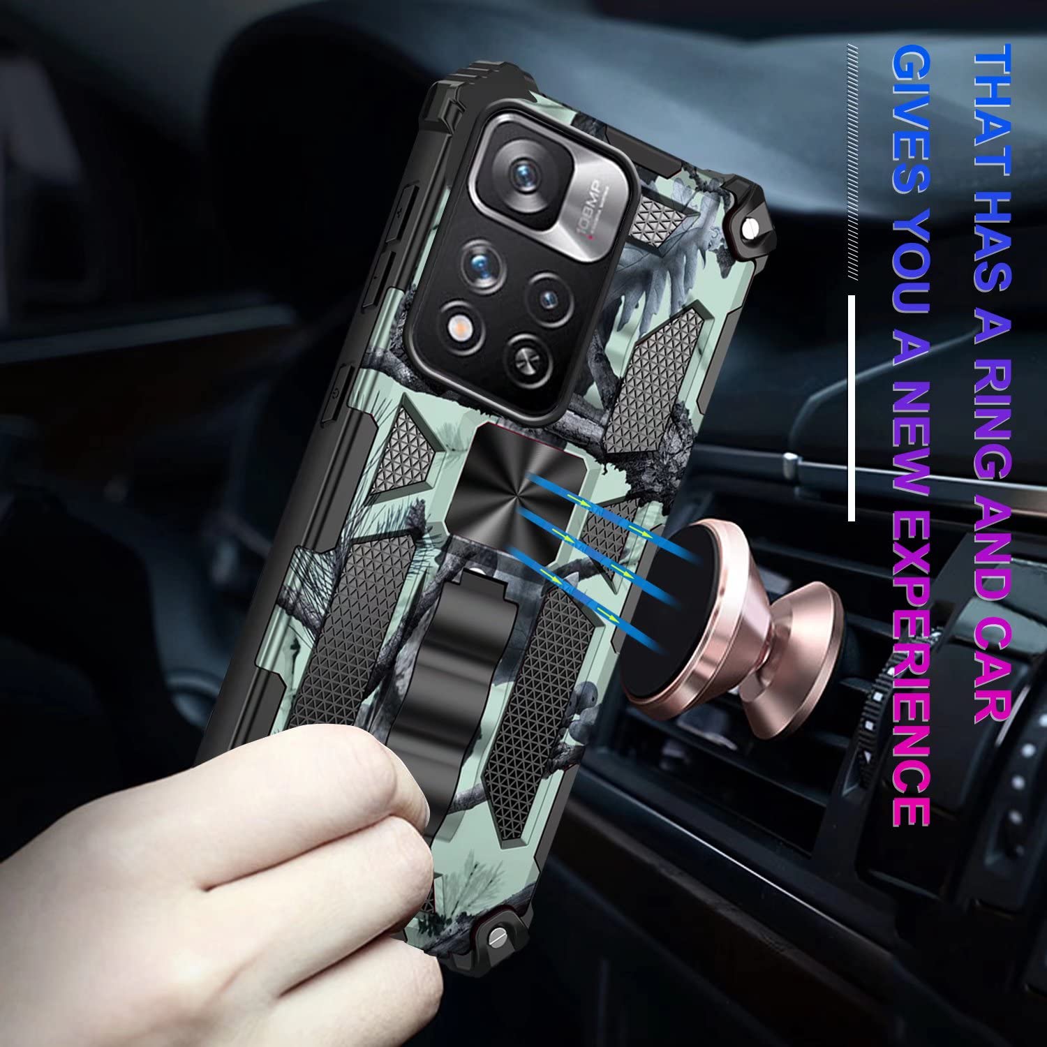 xinyunew Funda Compatible con Xiaomi Redmi Note 11 4G y Redmi Note 11S