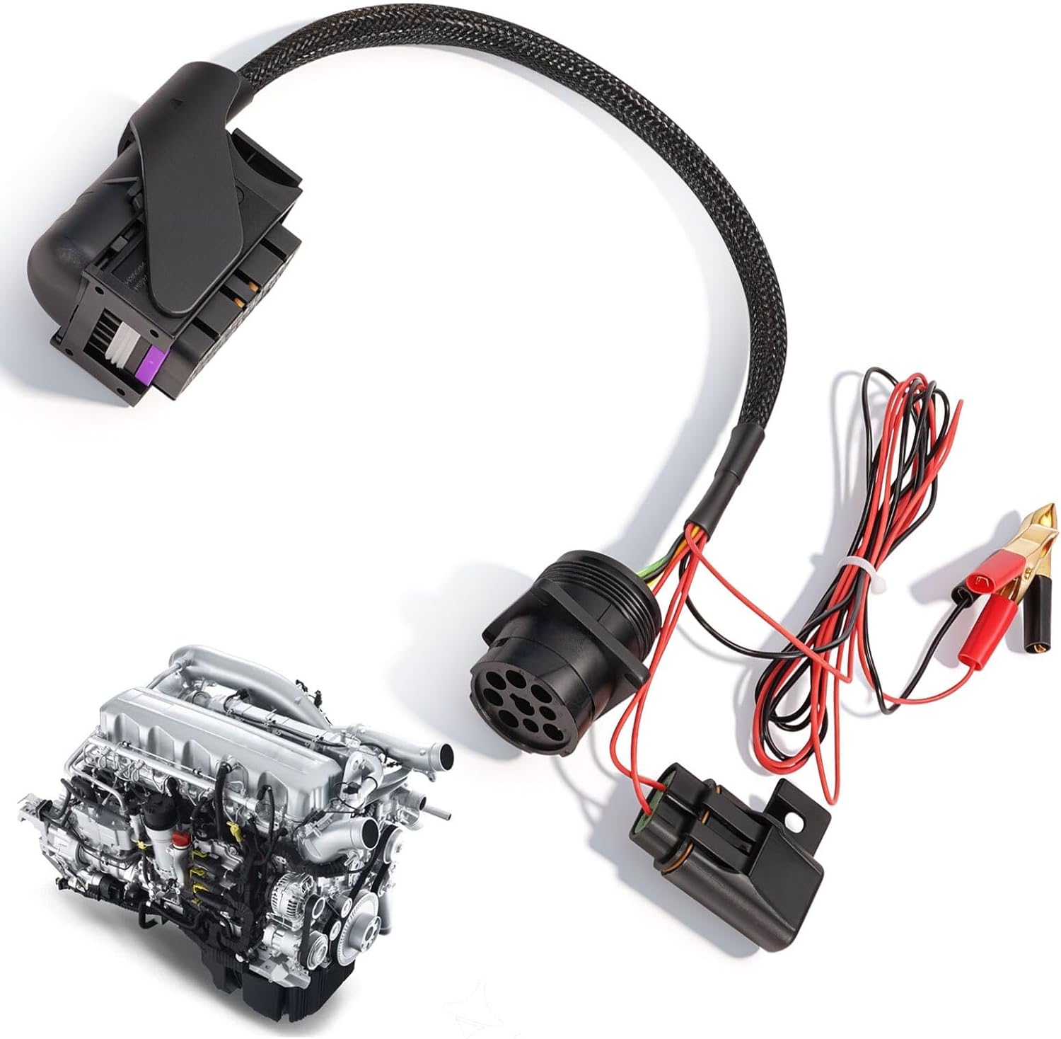 Engine Diagnostic Cable Adapter Fit for Paccar MX13 EPA17 ACM Engine in Heavy Duty Commercial Vehicles Diagnostic Wiring Harness Paccar ACM Cable