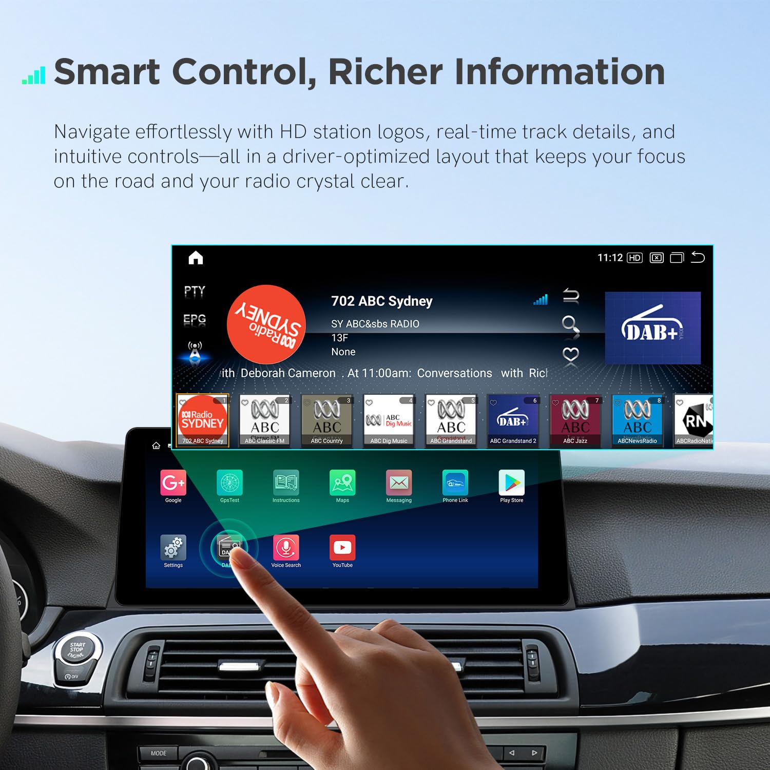 XTRONS Sintonizador de radio digital USB DAB+ receptor USB, caja adaptadora de radio de coche DAB+ para unidad principal estéreo de coche Android