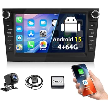 ESSGOO True 4+64G Wireless Car Radio with Android Car and CarPlay for Vauxhall Opel Corsa C D Zafira B Astra G H Meriva Signum Combo 7 Inch Bluetooth Radio with Reversing Camera FM RDS GPS WiFi