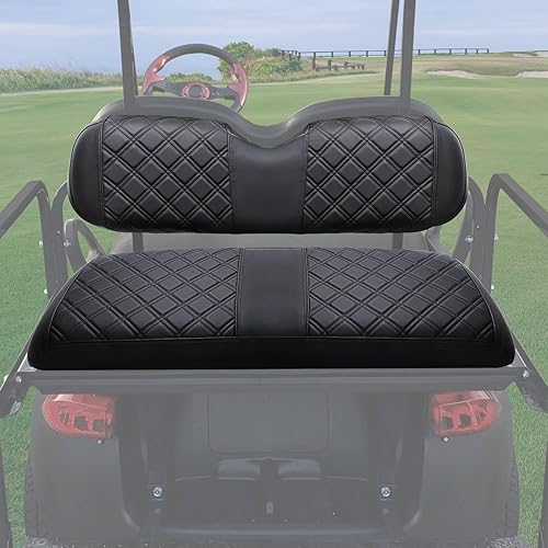 Miniatura 8 de EZGO Funda de Asiento, Funda de Asiento Delantero para Carrito de Golf Compatible con EZGO TXT 1994-2013 y EZGO RXV OEM Cojín de Asiento Ordinario