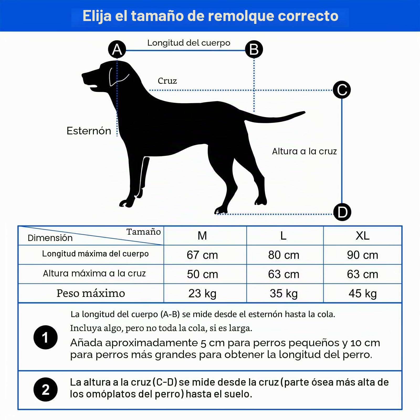 TIGGO DOGGYHUT® 80105 Premium Large 2 en 1 Remolque de bicicleta para perros y corredores de hasta 35 kg para perros medianos y grandes