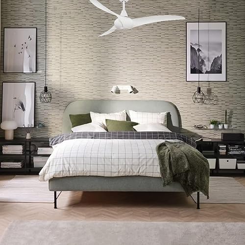 Miniatura 4 de Minka-Aire F843-WH Wave Ventilador de techo de 52 pulgadas, color blanco Blanco,Marrón,https://www.amazon.com/dp/undefined