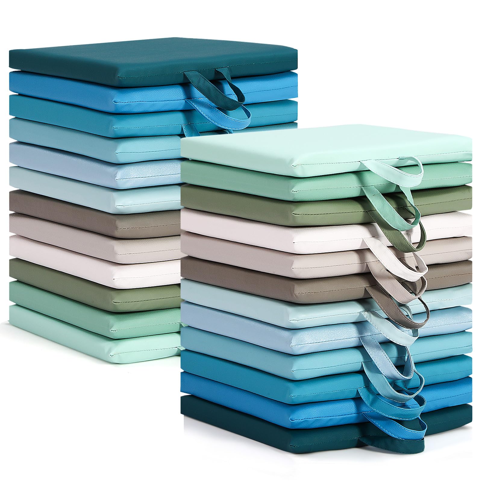 Huwena 24 Pack Floor Cushions 12x12inch Classroom Floor Seating Pillows Bulk Kids Flexible Cushion with Handles for Home School Kindergarten Daycare