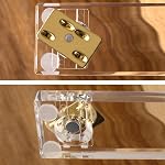 Swingline Compact Clear Acrylic Gold Stapler, 20 Sheet Capacity, Half Strip, Transparent Desk Stapler (S700000A)