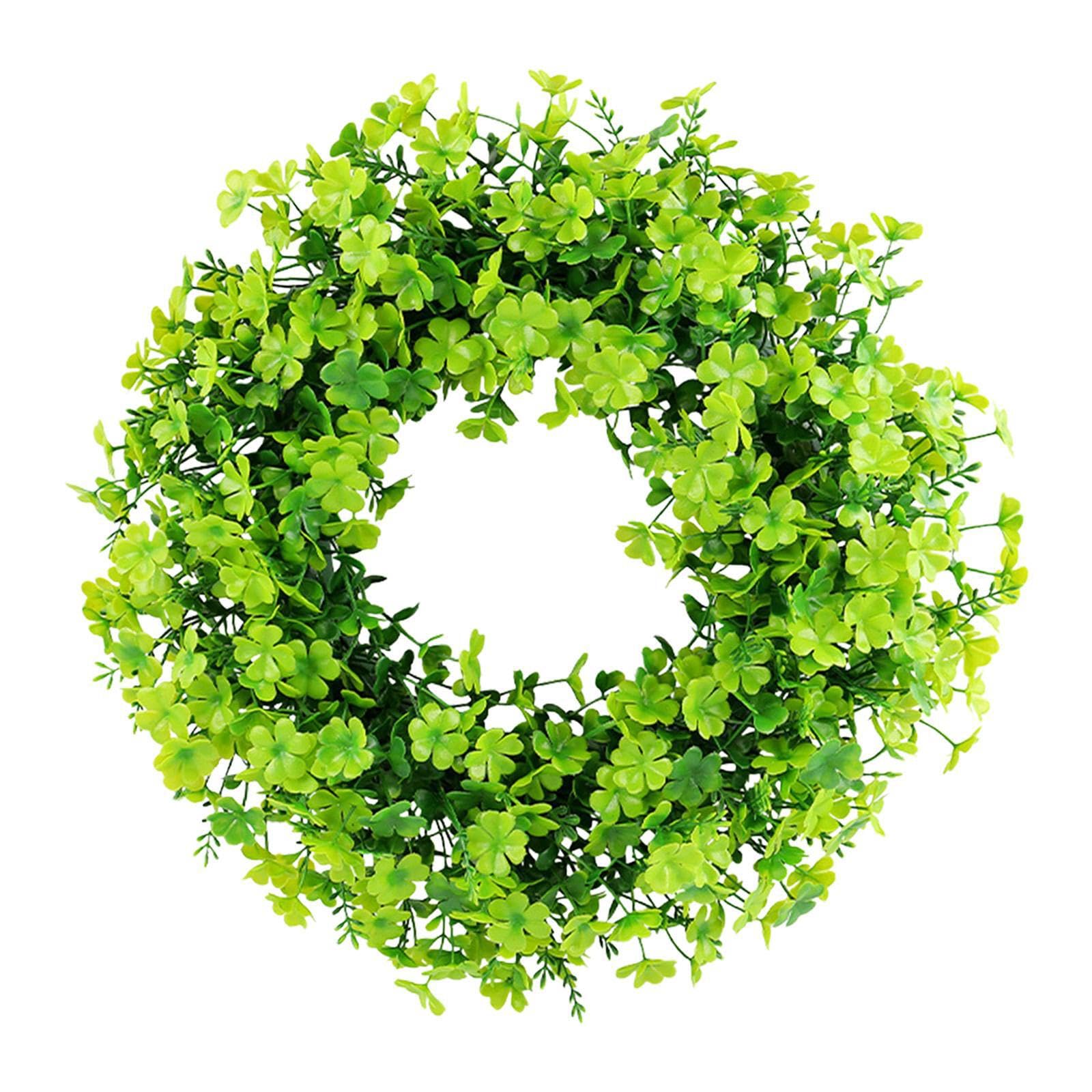 Yixannx Green Four Wreath Door Decor Choice For St Patricks Day Celebrations Creating Warm Festive Atmosphere St Patricks Day Decorations Wreath Ornaments