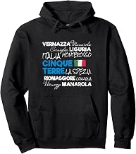 Cinque Terre Retro La Spezia Italy Liguria Vintage Souvenir Pullover Hoodie