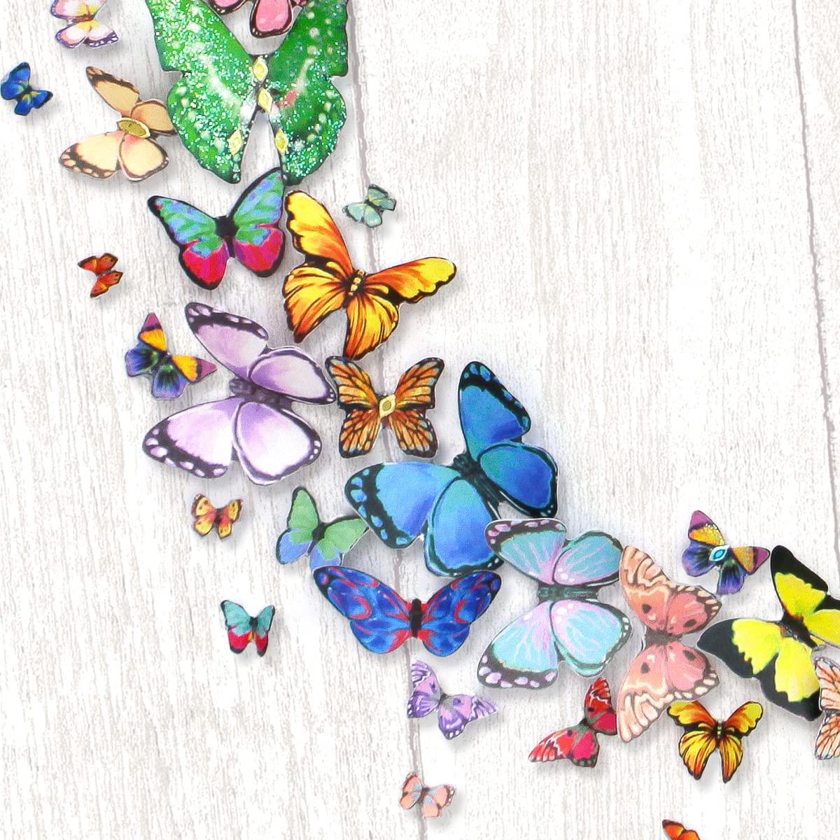 Katy Sue Decoupage-Packung Mit Gestanzten Blumen & Schmetterlingen – 8 Bögen Für Kreative Karten & Bastelprojekte