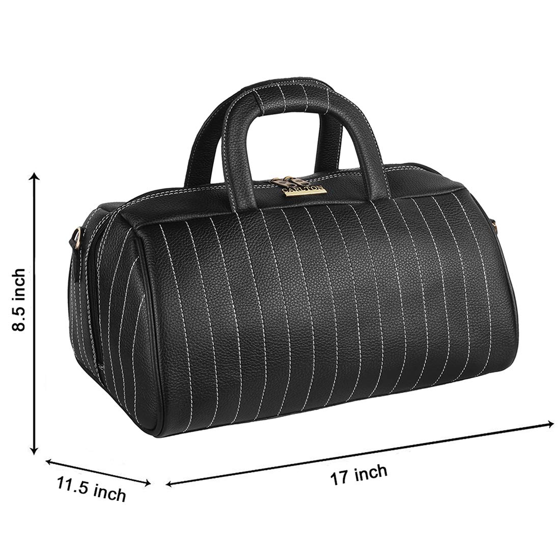 Carlton London Travel Duffle Gym Bag With Shoulder Strap Both