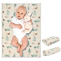 Vista 13 de Cambiador portátil de cuero vegano – Cambiador compacto impermeable para bebés – Cambiador de pañales plegable de viaje, regalos de baby shower