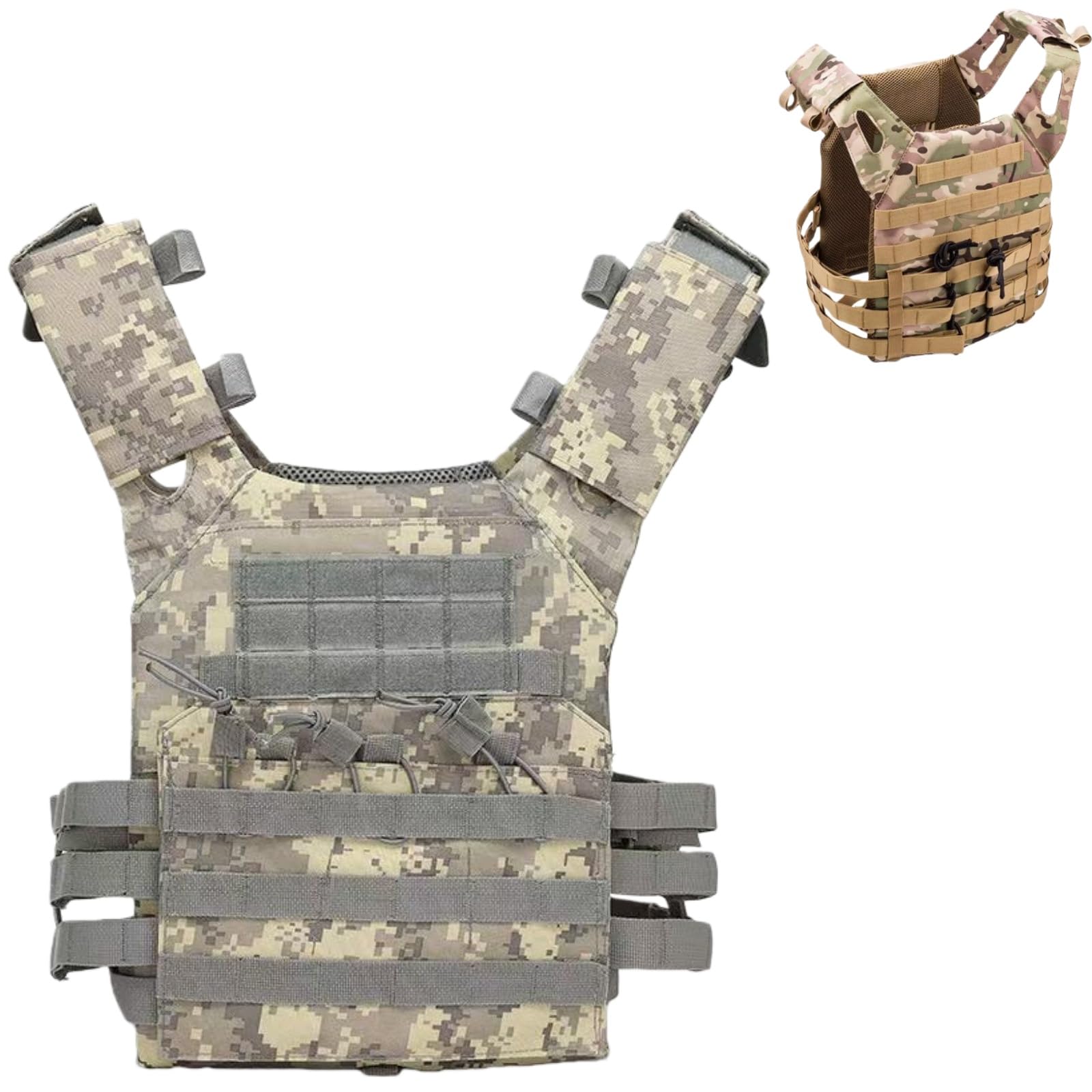 Chaleco táctico portador de pecho ligero airsoft caza paintball al aire libre