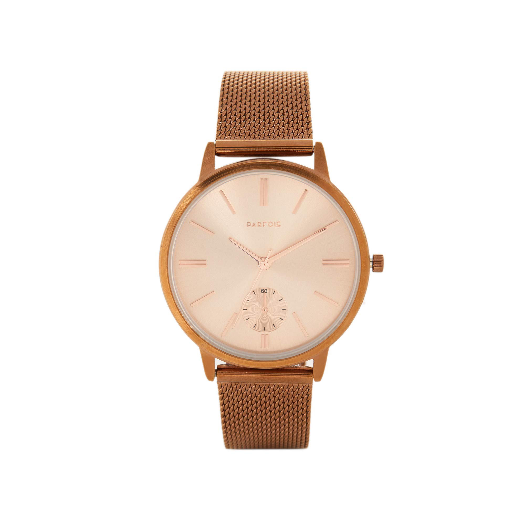Parfois - Watch with Metallic Mesh Wristband - Women
