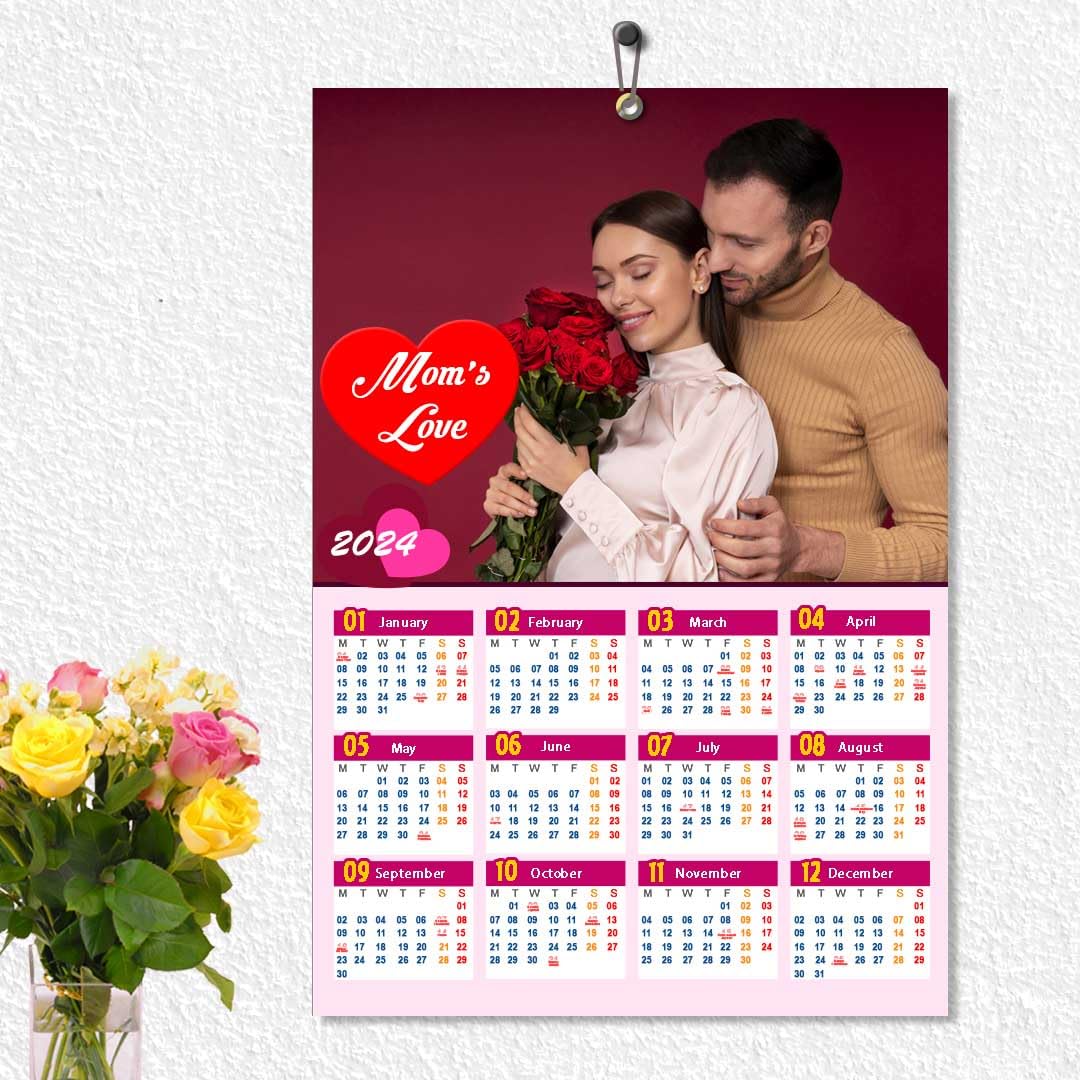PHOTOLAND 2024 Personalized Poster Calendar| Photo Calendar | Valentines Day Gifts