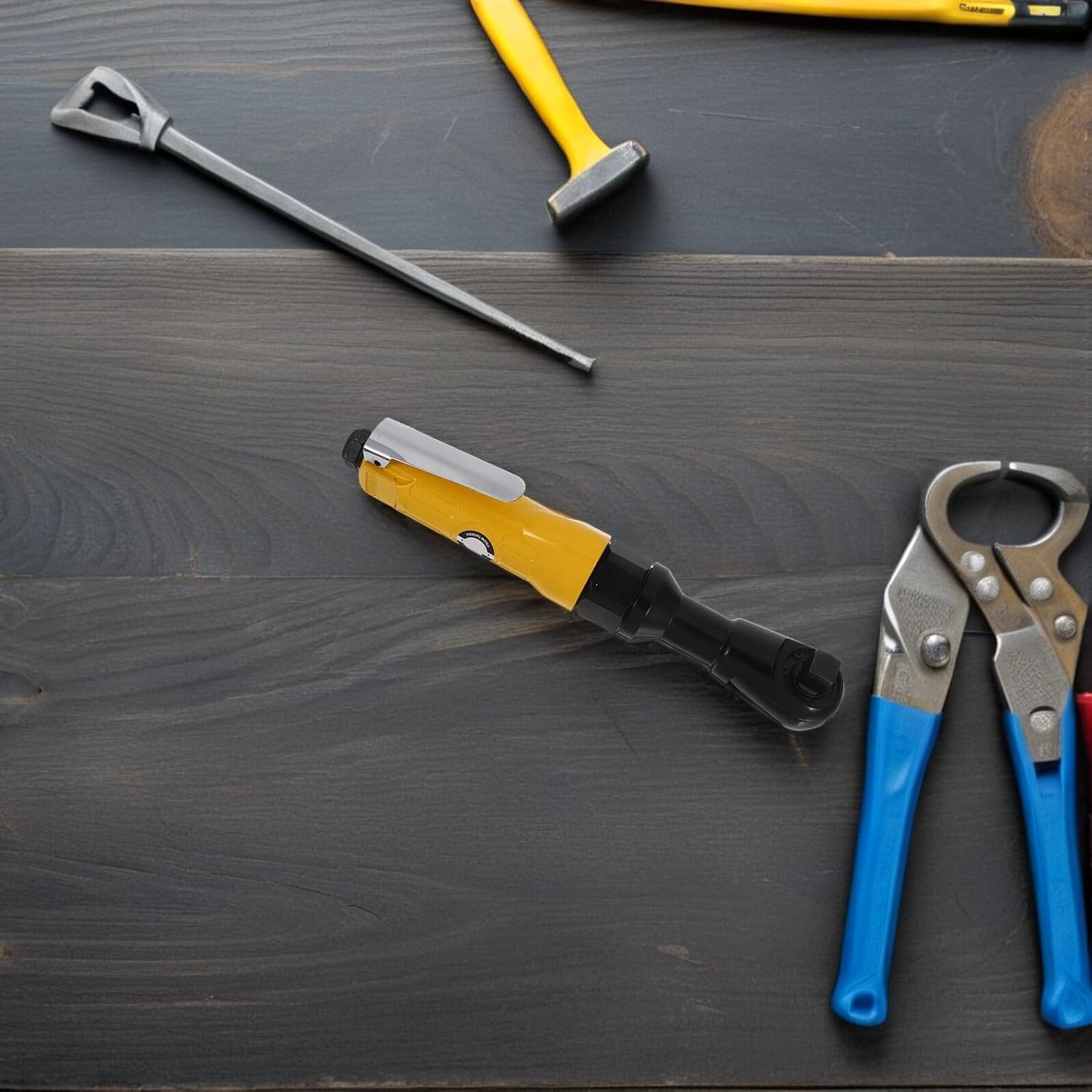 Industrial 1/2 Inch Air Ratchet Wrench Adjustable Torque Pneumatic Ratchet Spanner Heavy Duty for Auto Repair and Maintenance Professional Mechanic Tool