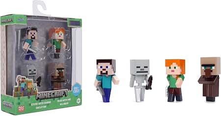 Amazon.com: Jada Minecraft Metalfigs 4-Pack – 2.5” Die-Cast