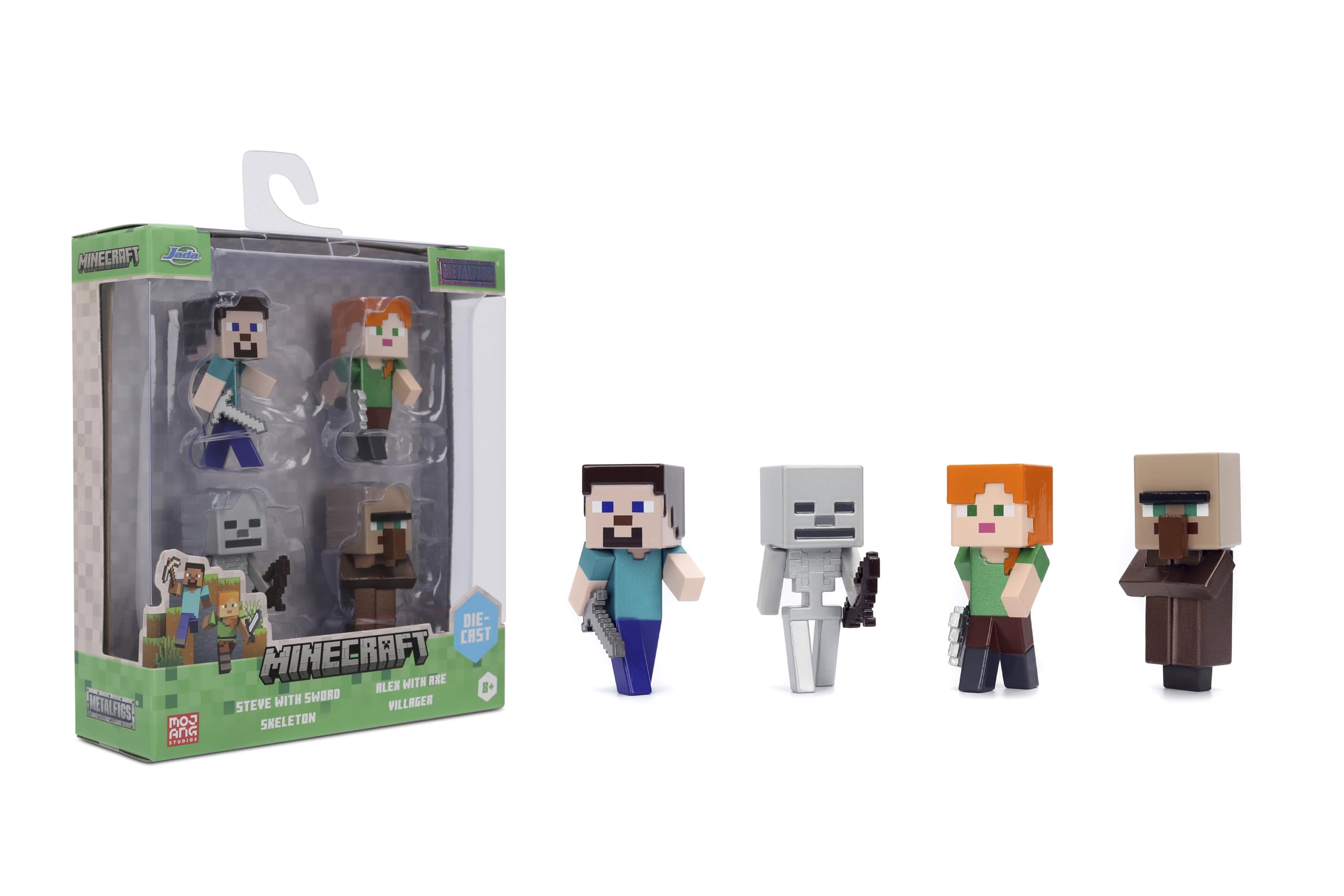 Amazon.com: Jada Minecraft Metalfigs 4-Pack – 2.5” Die-Cast