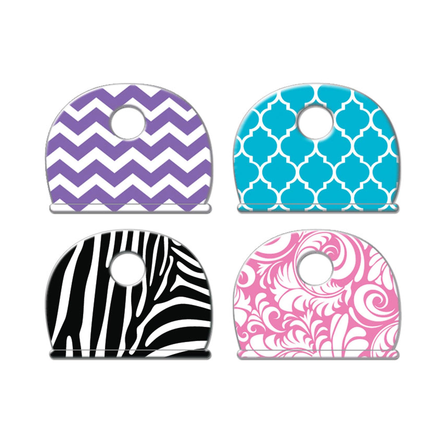 Lucky Line, Vinyl, Designer Pattern Key Identifier Caps, 4 Pack (16304)