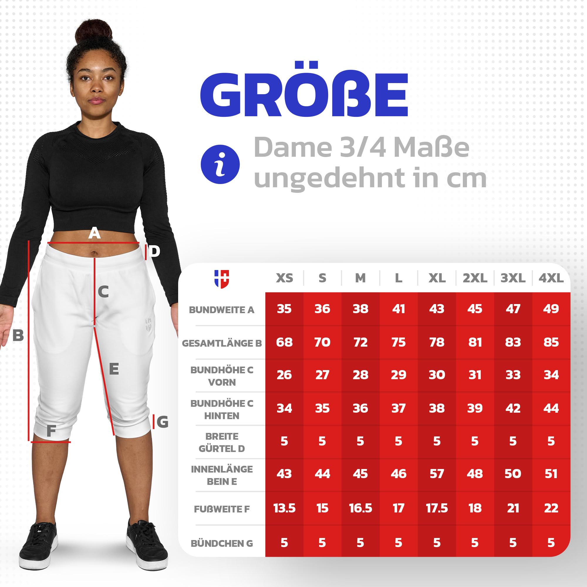 Pantacourt en coton pour femme