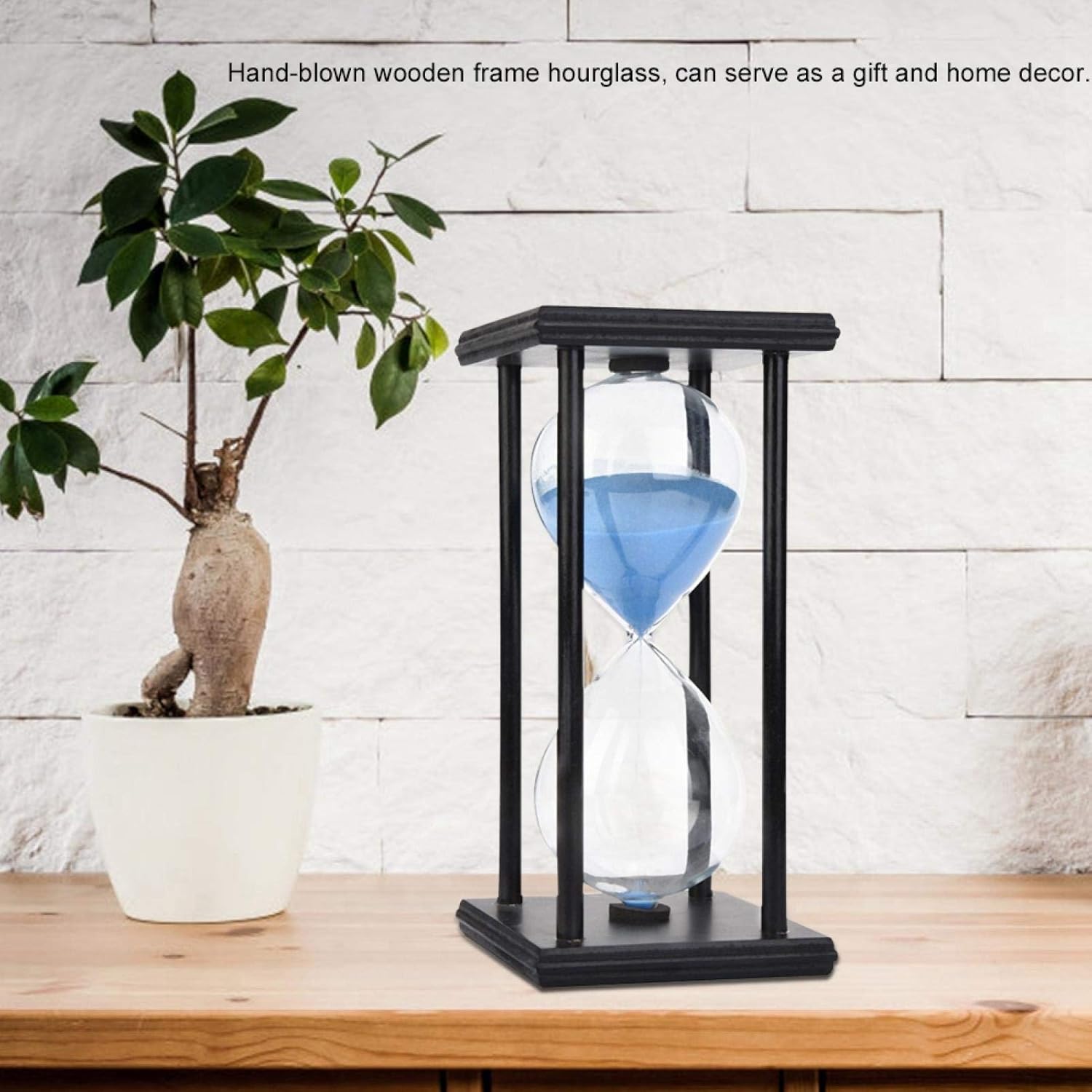 Hourglass 30 Minutes Wood Sand Glass Timer Clock Fashion Gifts Home Office Desktop Decor , Wood Sand Timer , Wood Sand Timer , Hourglass 30 Minutes Wood Sand GlaWood Sand Wood Hourglass Wood Sand Glas