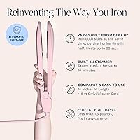 Vista 3 de Nori Press Plancha de Vapor de Viaje - Plancha de Mano con Función de Vapor Opcional - Sin Requerir Tabla de Planchar - Fácil de Usar con 6 Ajustes