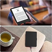 Vista 8 de Fintie Slimshell - Funda para Kindle de 6 pulgadas (11ª generación, versión 2024/2022), funda ligera de piel sintética con apagado y encendido Negro