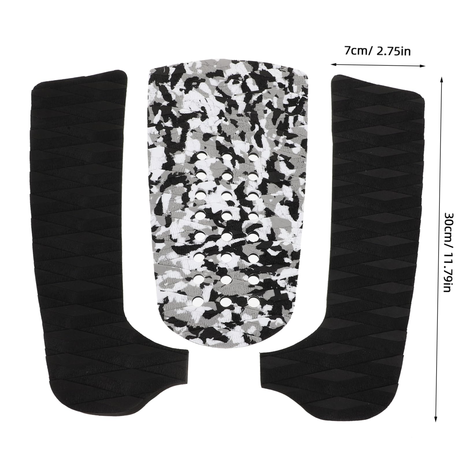 Totority Surfboard Traction Pad Set Eva Deck Grip Mats Sticky Tail Pads Water Tear Resistant