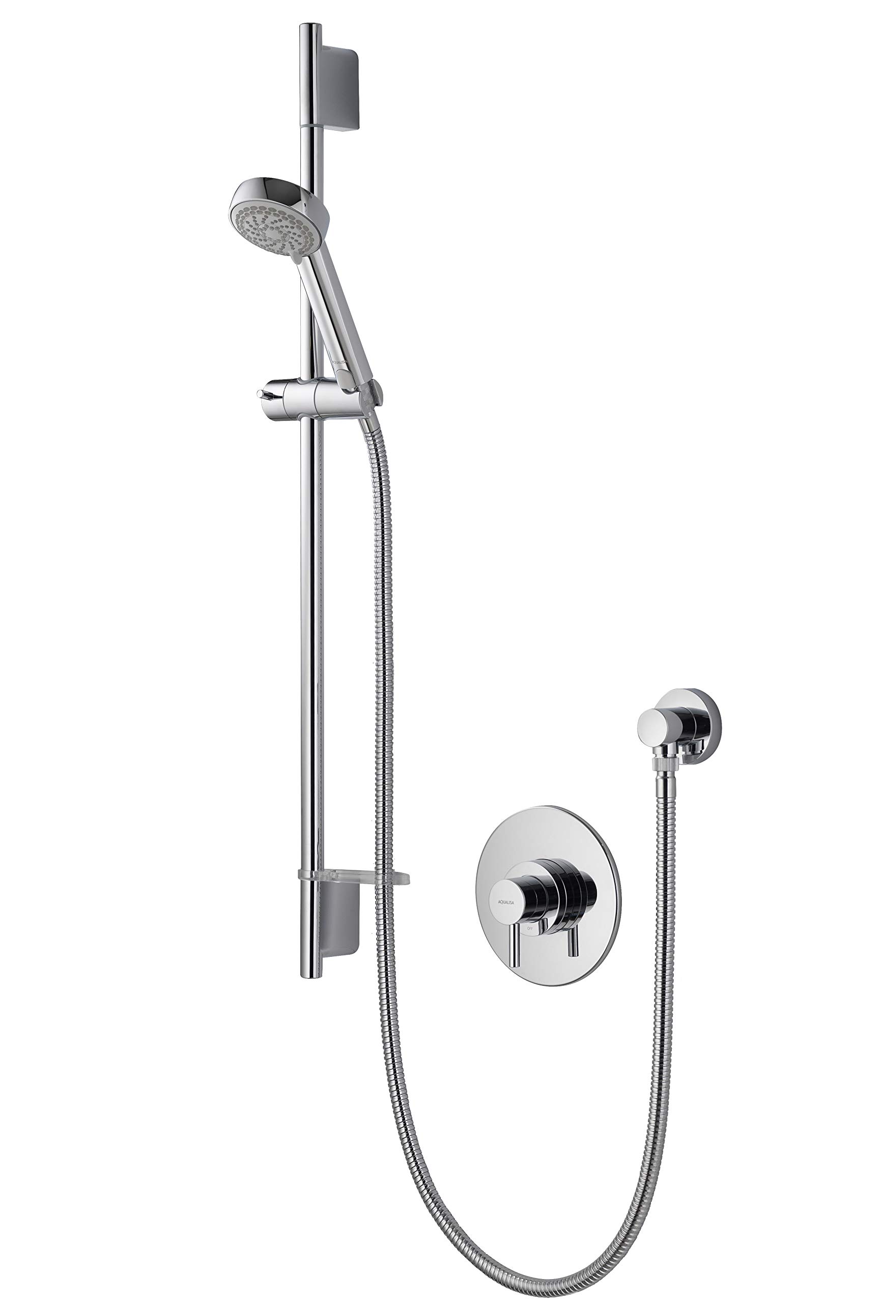 Aqualisa Siren Sl Concealed Valve With Slide Rail Kit - Chrome