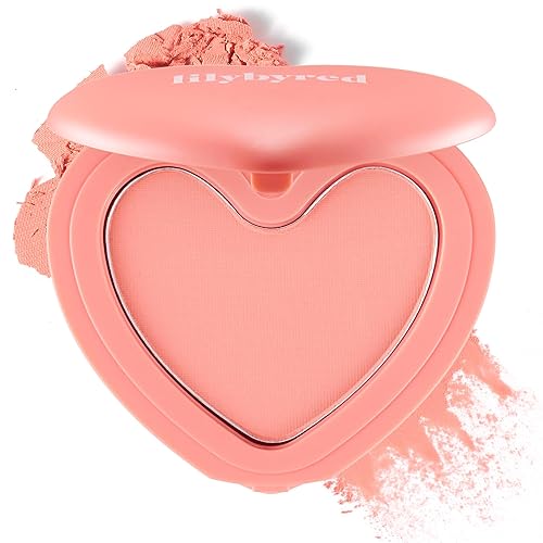 lilybyred Luv Beam Cheek | Heart-Shaped Korean Powder Blush, Soft