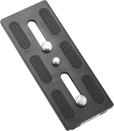 Miniatura 1 de Trípode Arca Placas 4.724 in Placa de liberación rápida Universal Arca-Swiss estándar para cámara trípode cabeza de bola con tornillo de 1/4 y 3/8