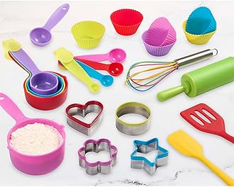 Mrs. Anderson’s Baking Kids Baking Set, Food Safe, Professional Materials, 24-Piece Set