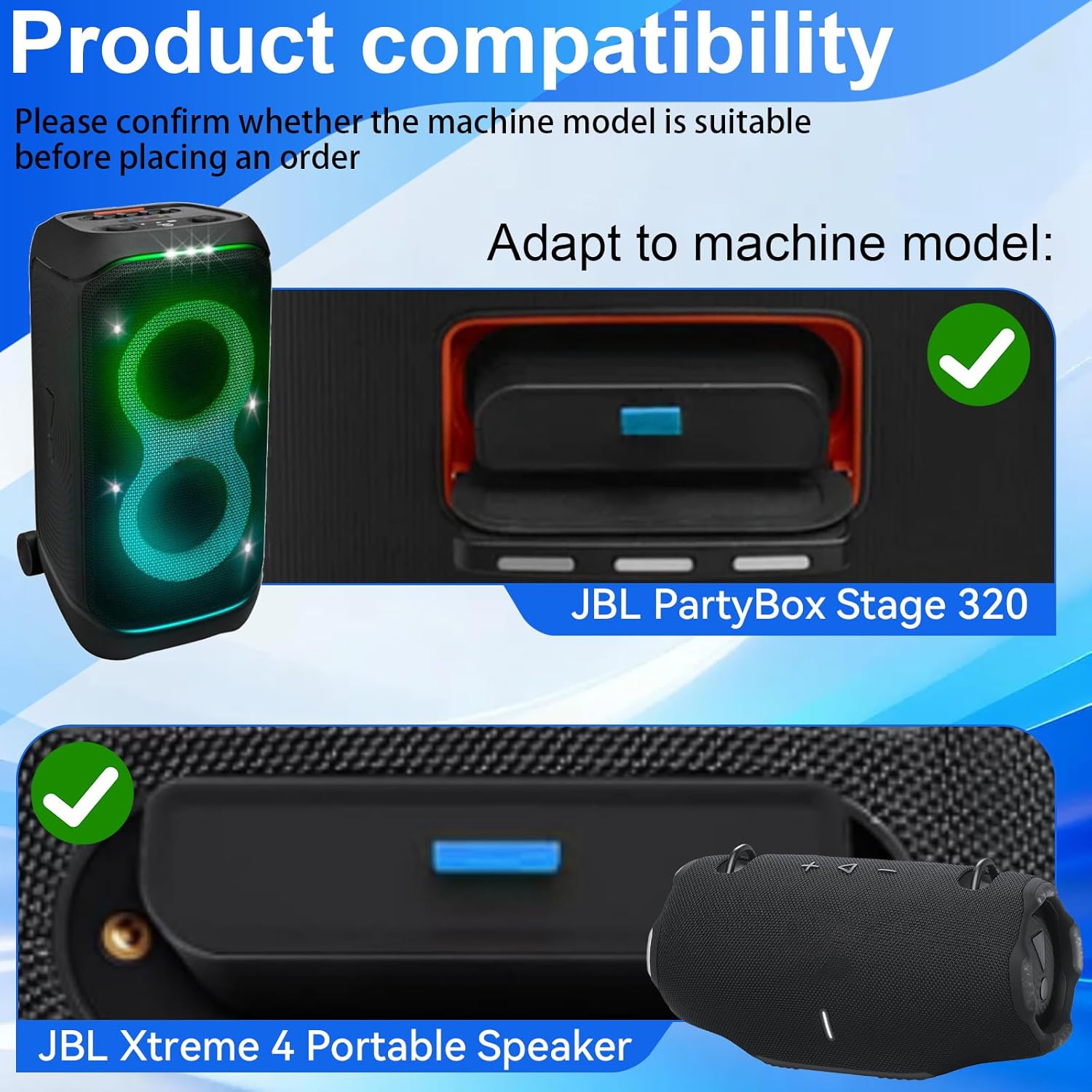 MULS 10000mAh Replacement Battery Compatible with JBL PartyBox Stage 320,Xtreme 4 Portable Speaker,Rechargeable for JBL Battery 400 7.4V 74Wh Include USB-C Port - Image 3