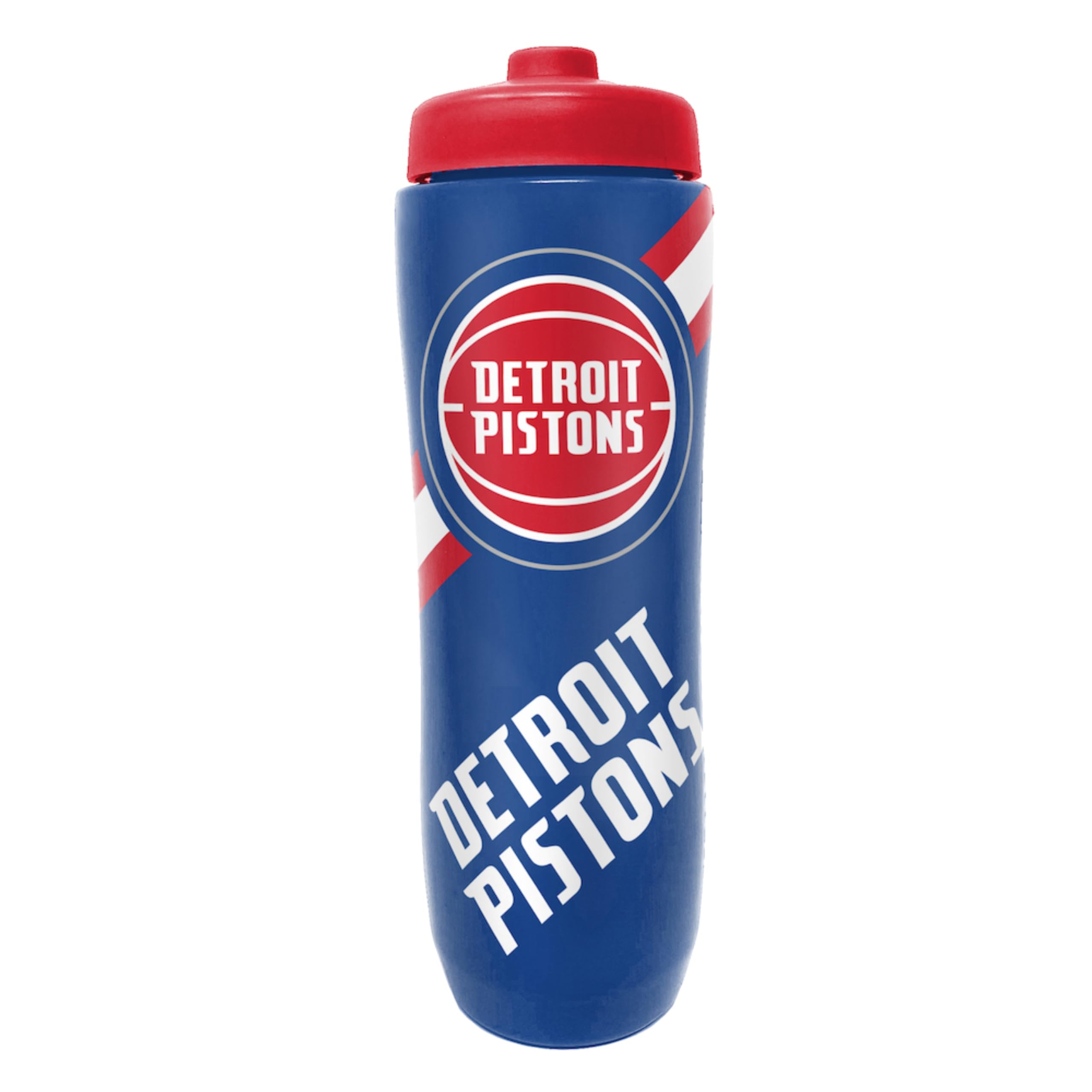 Party Animal NBA Basketball Squeeze Bottle, 32 oz, Detroit Pistons