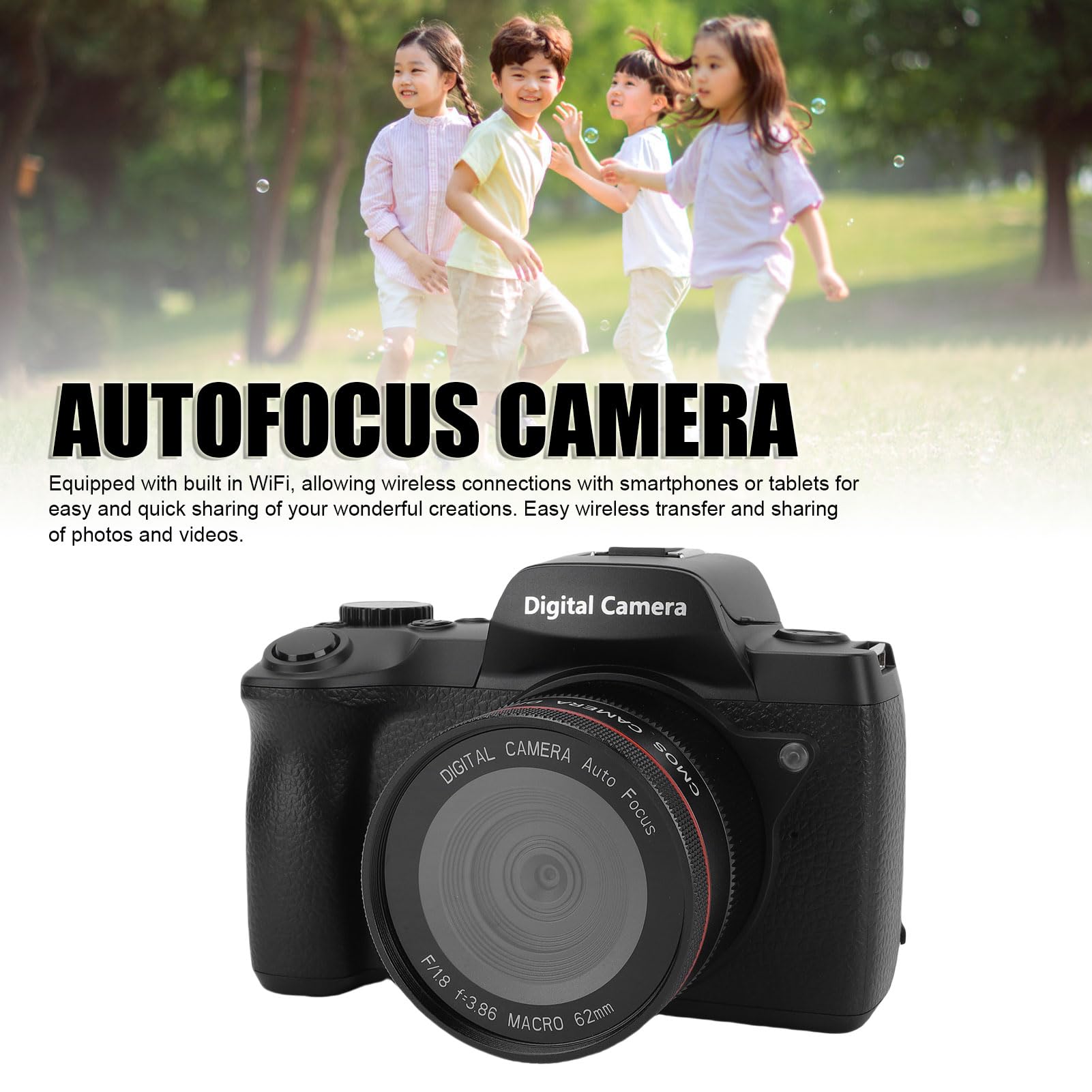 Cámara Digital 5K para Fotografía, Vlogging WiFi con Enfoque Automático de 64MP, Cámaras Digitales Compactas de Apuntar y Disparar, para Fotografía, Vlogging, Viajes y