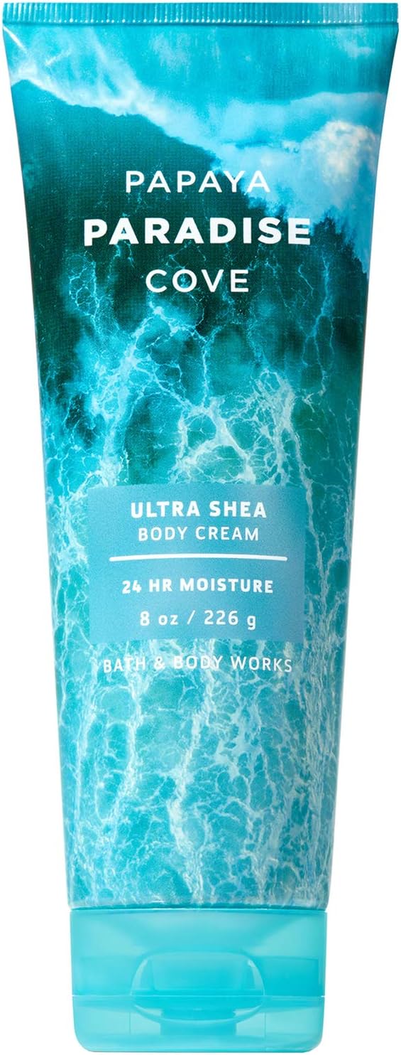 Bath and Body Works PAPAYA PARADISE COVE Ultra Shea Body Cream 8 Ounce (2019 Edition)