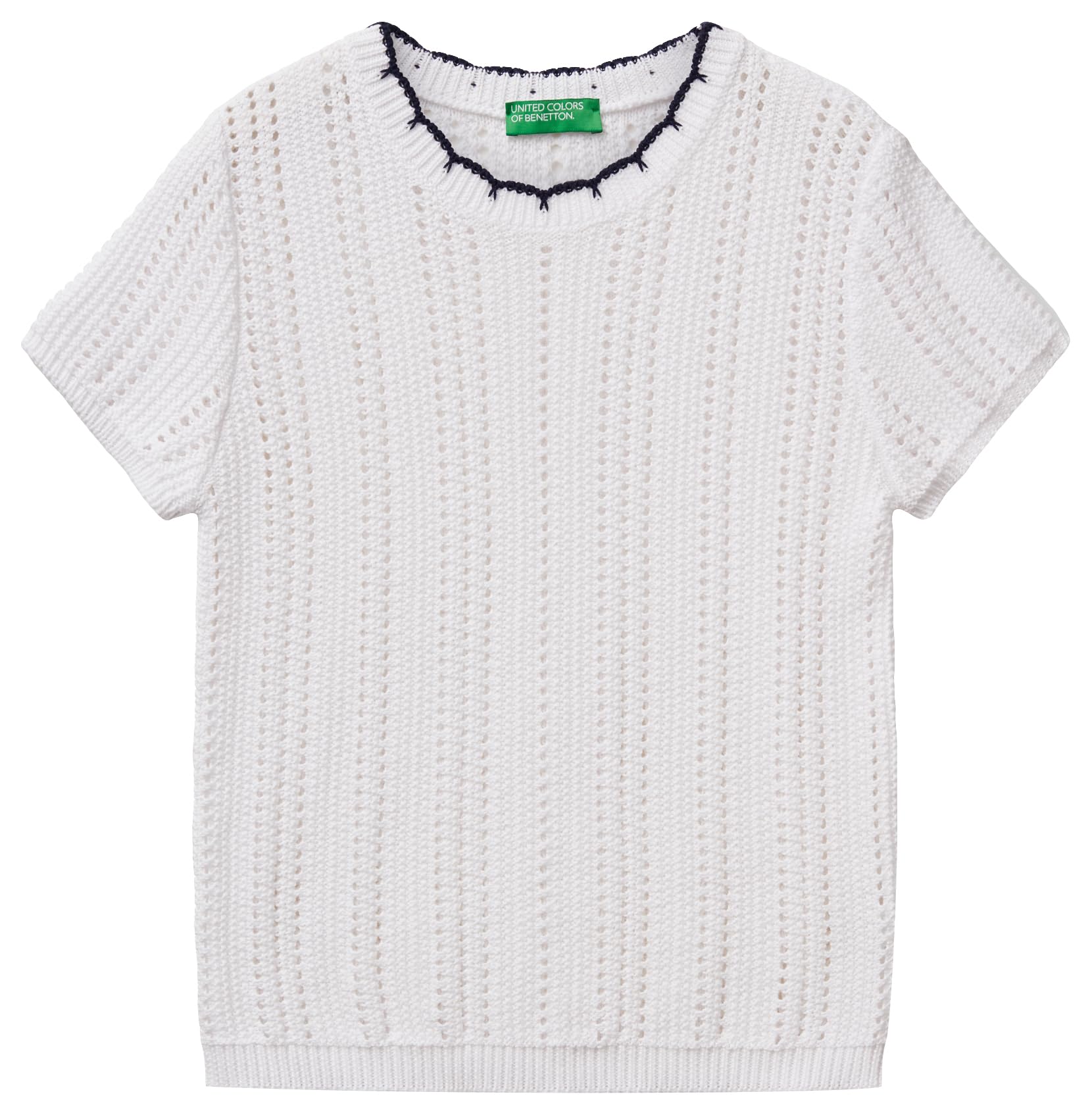 United Colors of Benetton Jersey G/C M/M, White, XS