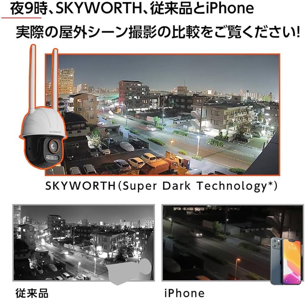 SKYWORTH 超暗視防犯カメラ 500万画素 51bMHLgmaAL.jpg_BO30,255,255,