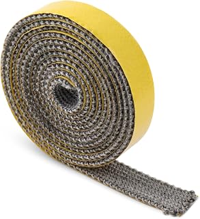 Wood Stove Replacement Gasket, Self Adhesive Fiberglass Rope Fireplace Tape Seal Wood Stove Door Gasket for Woodburning Coal Stoves (1Pcs,6.56Ft in Total)