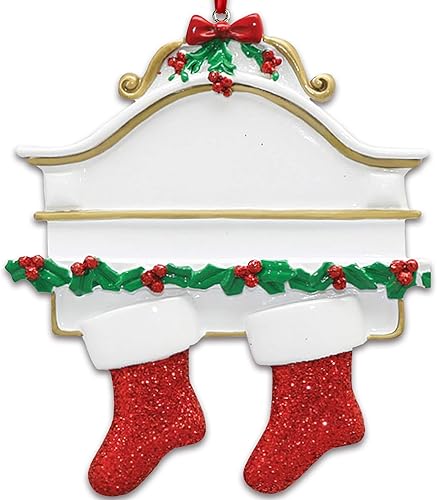 Miniatura 13 de Adorno de Navidad Familiar de Manto Blanco 3D de 6 Personas 2025, Adornos de Navidad Familiares Personalizados 2025 | Guirnalda Chimenea Adornos de