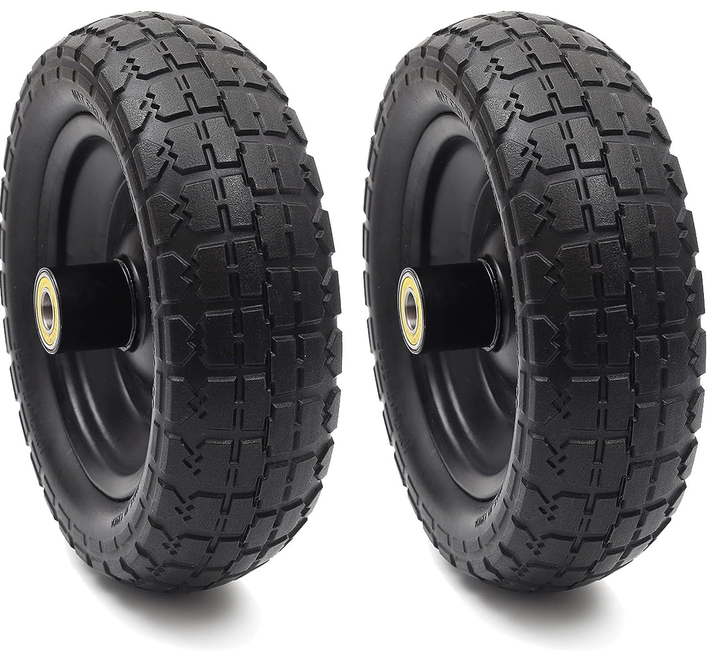 Blackbird Carts 2-Pack 10-Inch Replacement Wheel for Gorilla Carts Dump Cart, Lawn and Garden Cart