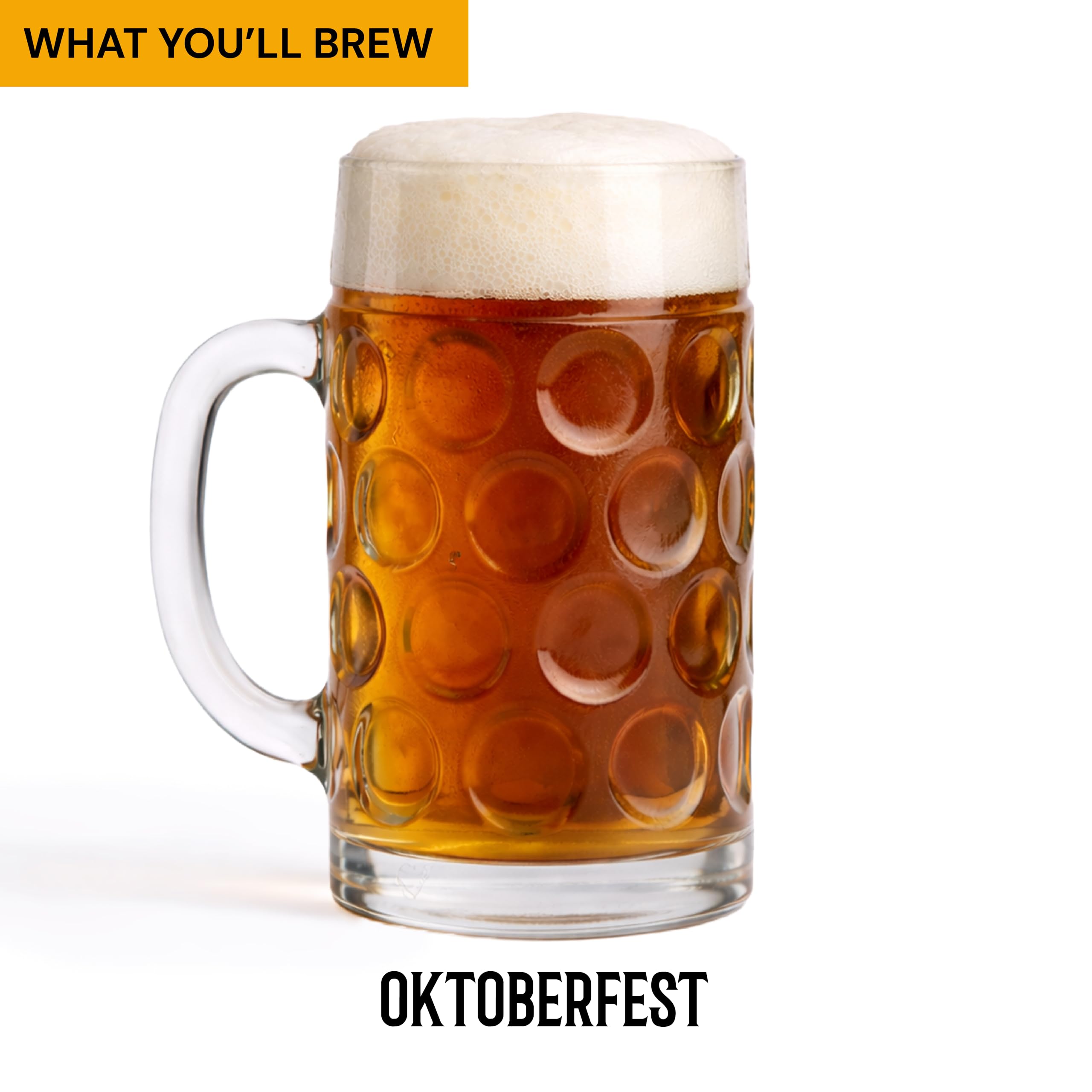 Craft A Brew Cerveza Oktoberfest; Kit para hacer cerveza; Haz tu propia cerveza artesanal; Equipos y Suministros Completos; Kit de elaboración de cerveza casera de inicio; 1 galón