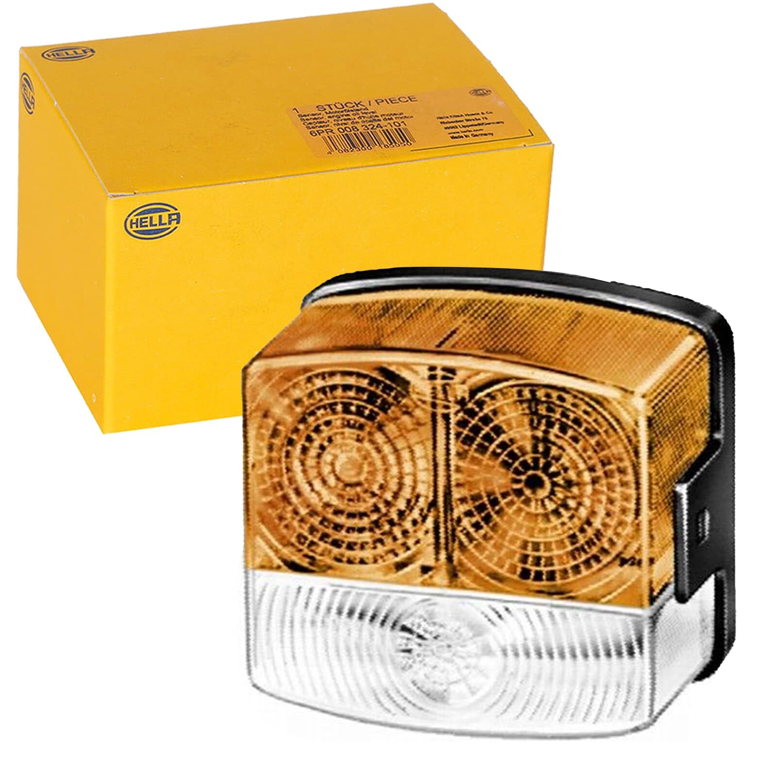 HELLA 2BE 002 776-251 Blinkleuchte - Halogen - 12V - Anbau/geschraubt - Stecker: Flachstecker - links - Menge: 1