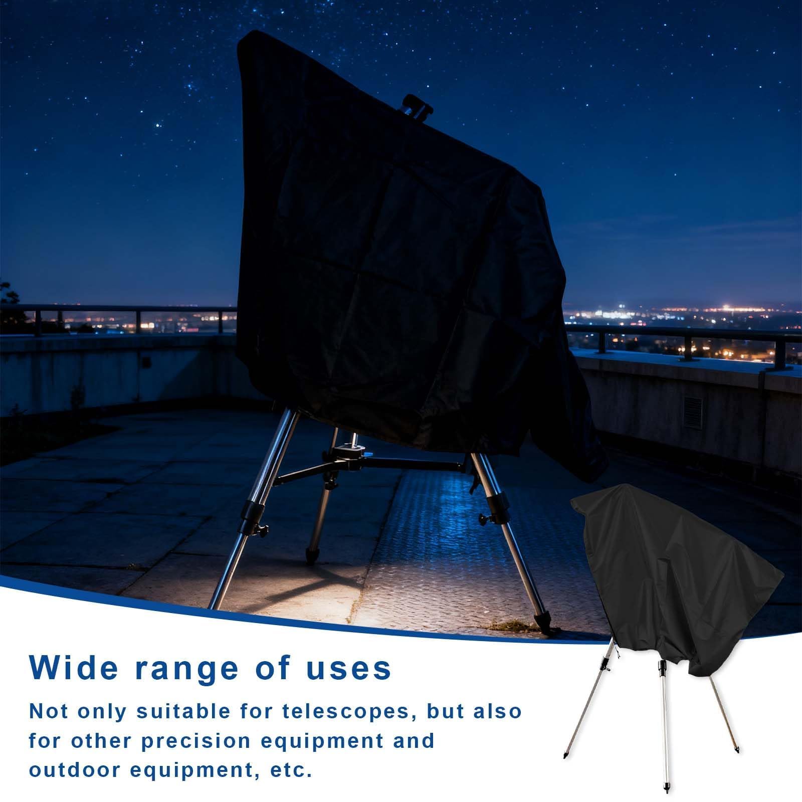 150 * 85 cm coperturaimpermeabilepertelescopio, 420D, coperturatelescopioperesterni, CoperturaProtettivadelTelescopio, Telescopio Antipolvere Copertura, impermeabile, antivento e antifreddo