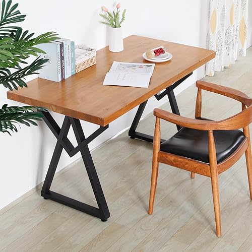 Miniatura 5 de Patas de mesa 2 unidades Patas de metal para muebles de hierro fundido de 28 x 20 pulgadas, patas de banco de hierro fundido, patas de escritorio de