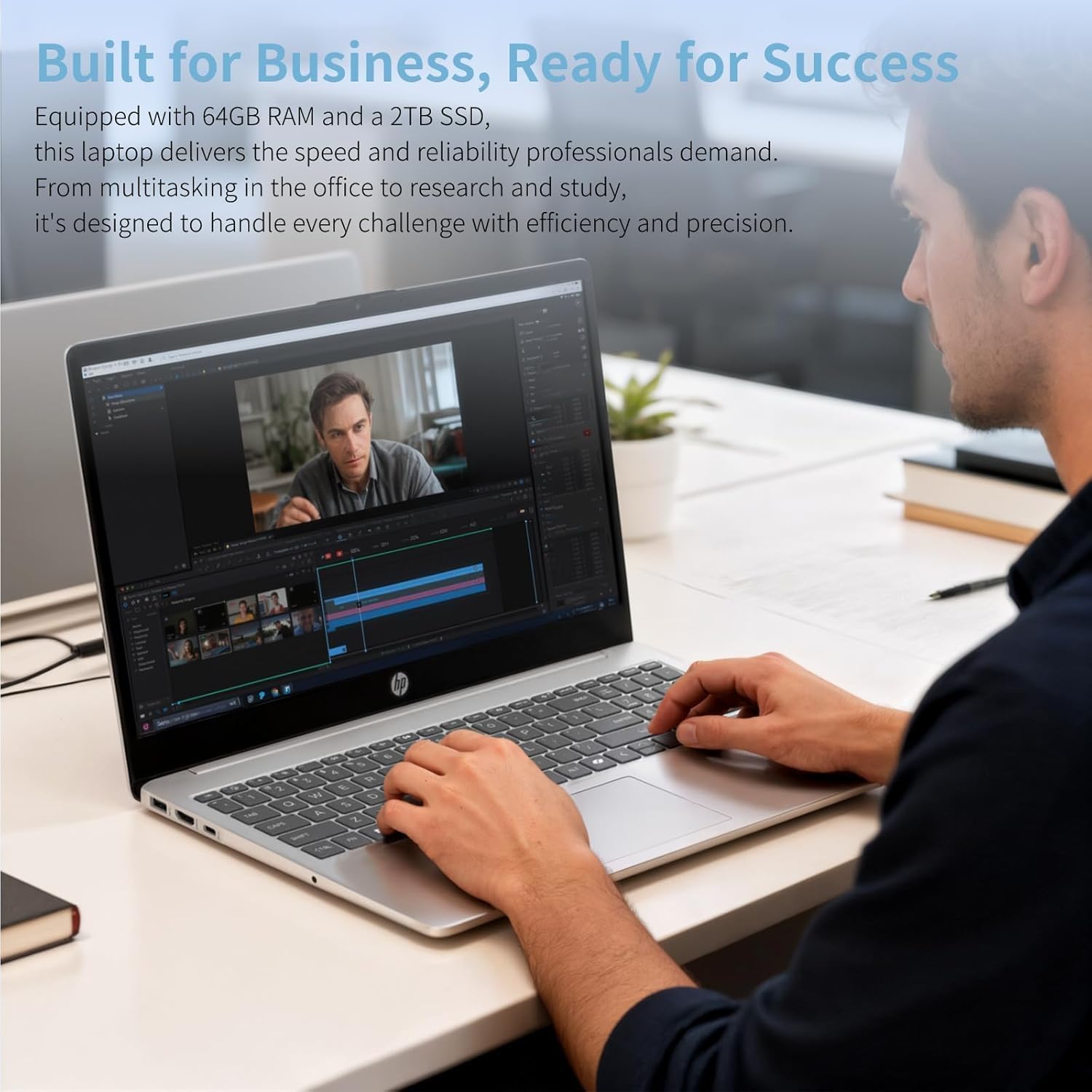 HP 15.6inch Touchscreen Laptop Computer - Intel 13th Generation Core i7-1355U(10-core), Intel Iris Xe Graphics, 1920 x 1080 Full HD, 300 nits, Wi-Fi6, Bluetooth, Windows 11 Pro(32GB RAM | 1TB SSD)