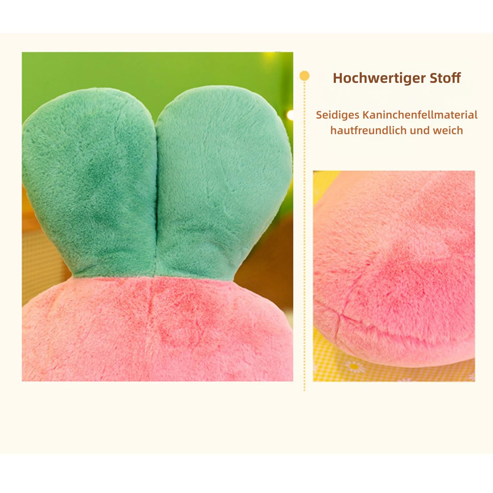 Karotten Plüschfigur, Gefüllte Karotten Plüschtier Kissen, Heimdekoration, Weich und bequem, Zum Kuscheln und Spielen, Geschenk für Mädchen und Jungen (110 cm,Orange)