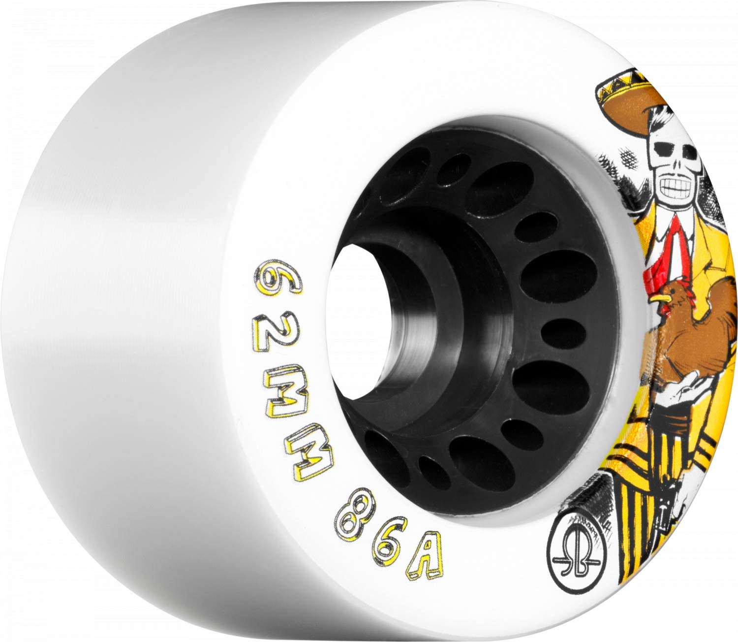 Day of The Dead 62mm Speed/Derby Roller Skate Wheels (4 Packs)
