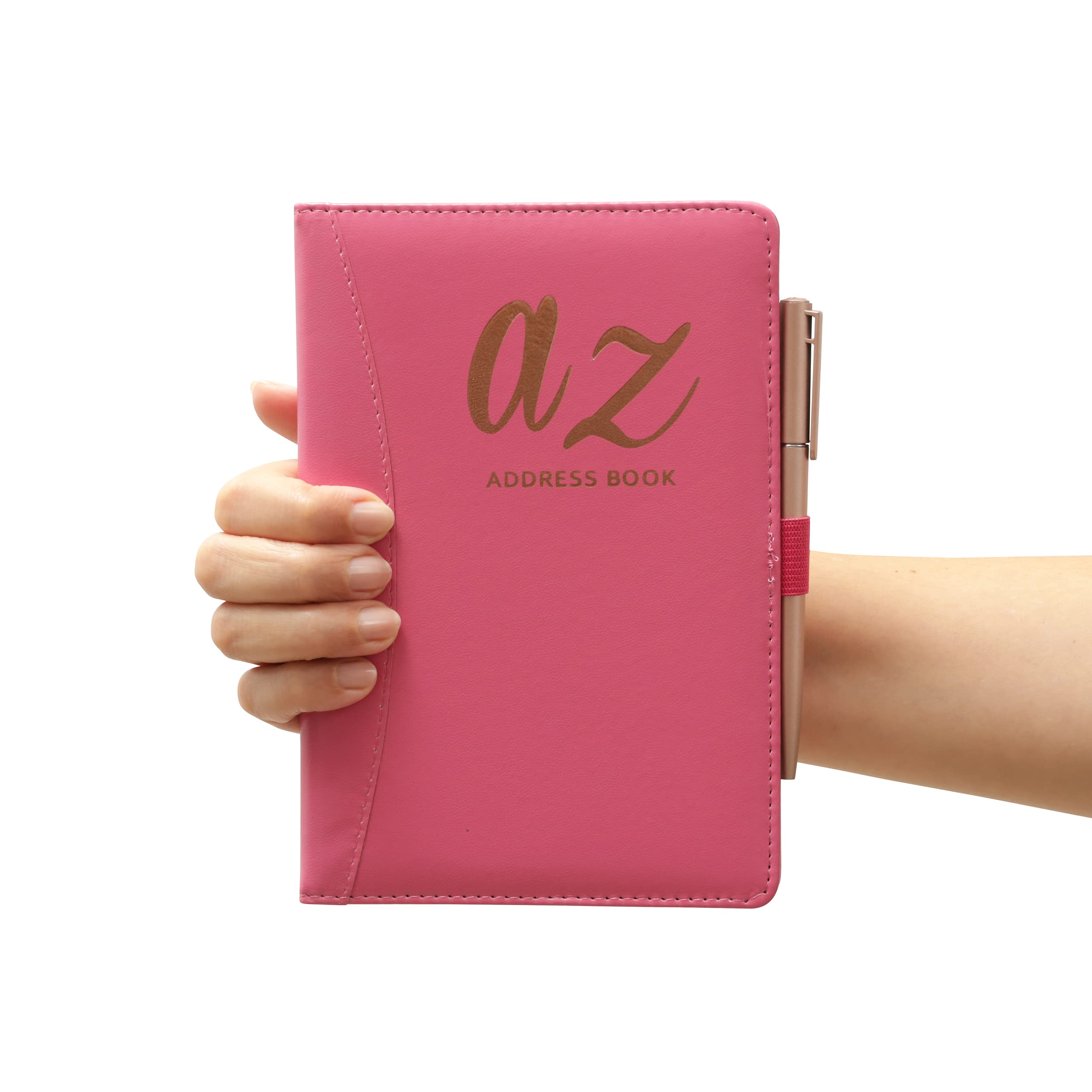 Carnet D'Adresses A5 Paper&you - Gris Marbre, Onglets A-Z, Pages Contacts, Anniversaires, Mots De Passe